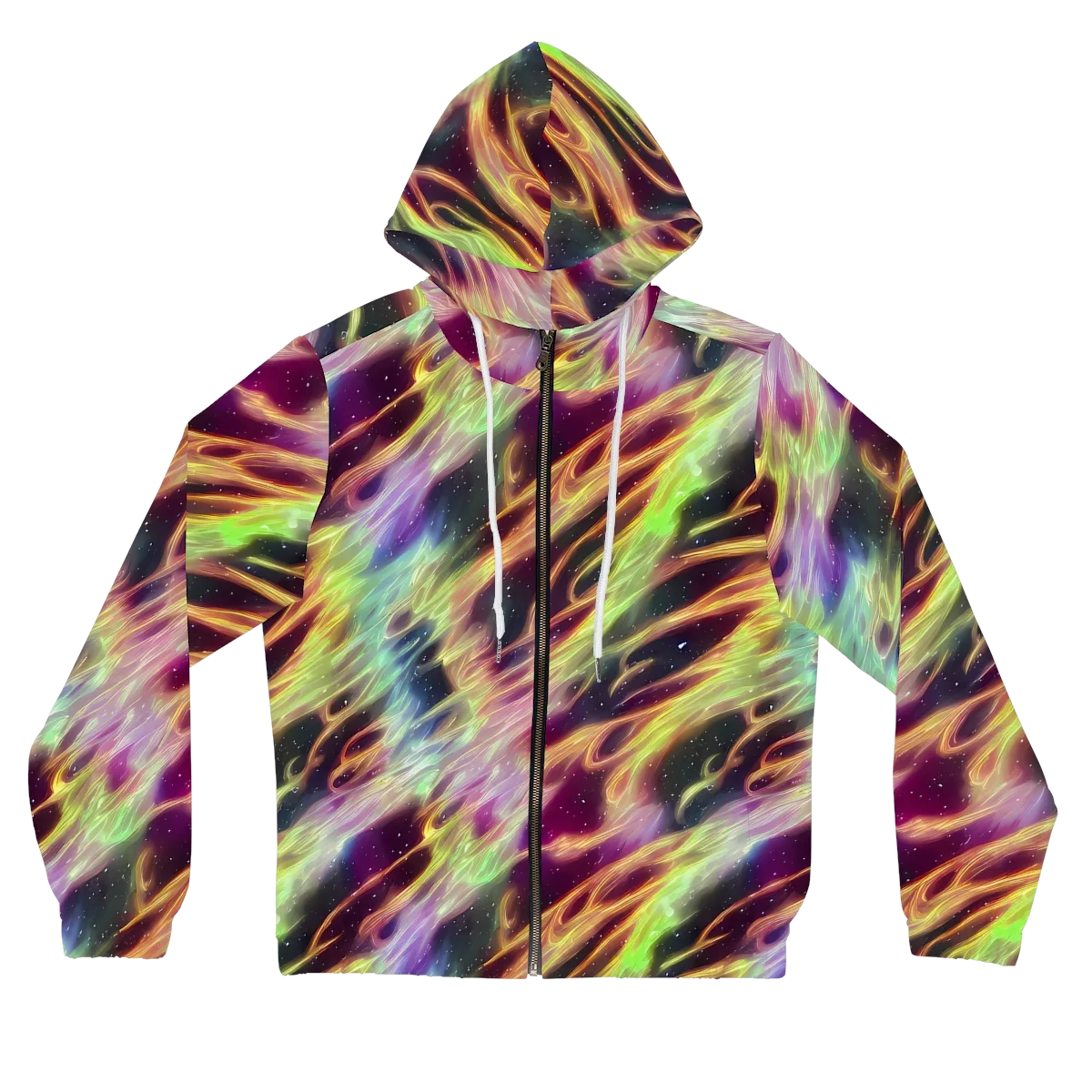 Supernova Silk on Women's Full-Zip Hoodie — Front