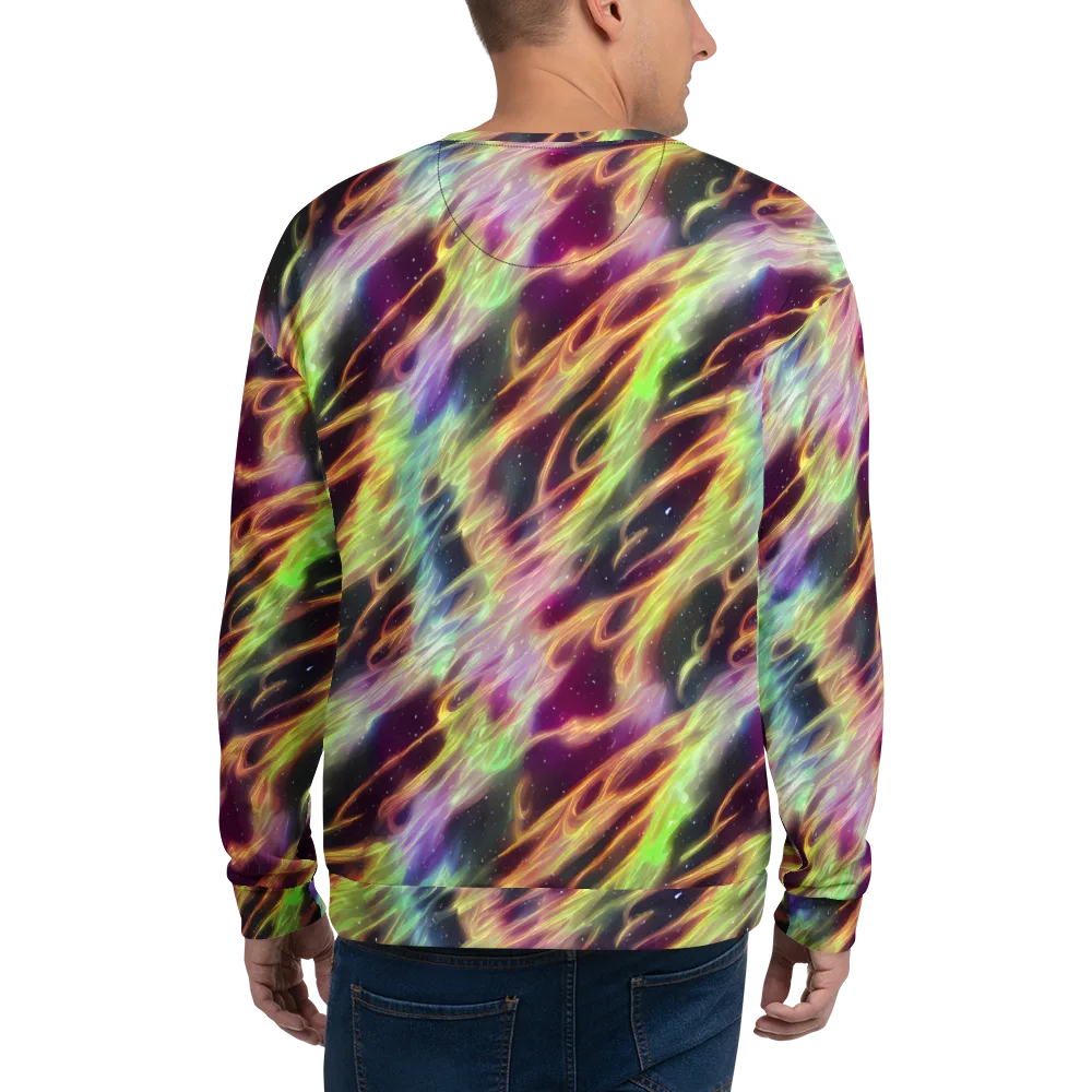 Supernova Silk on Sweatshirt — Back