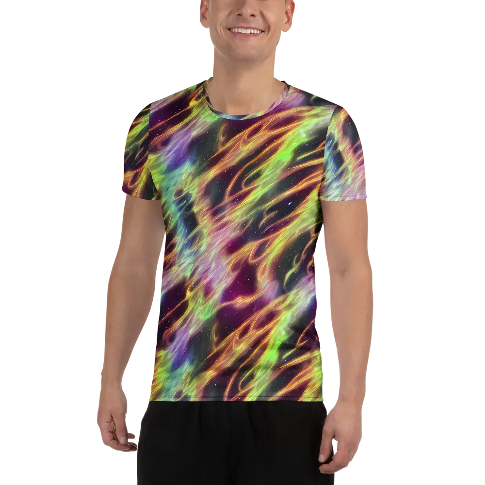 Supernova Silk on Men's Athletic T-Shirt — Front