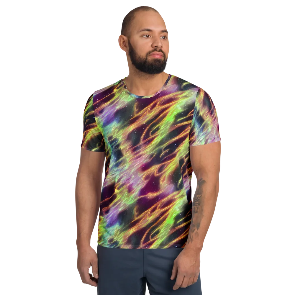 Supernova Silk on Men's Athletic T-Shirt — Front