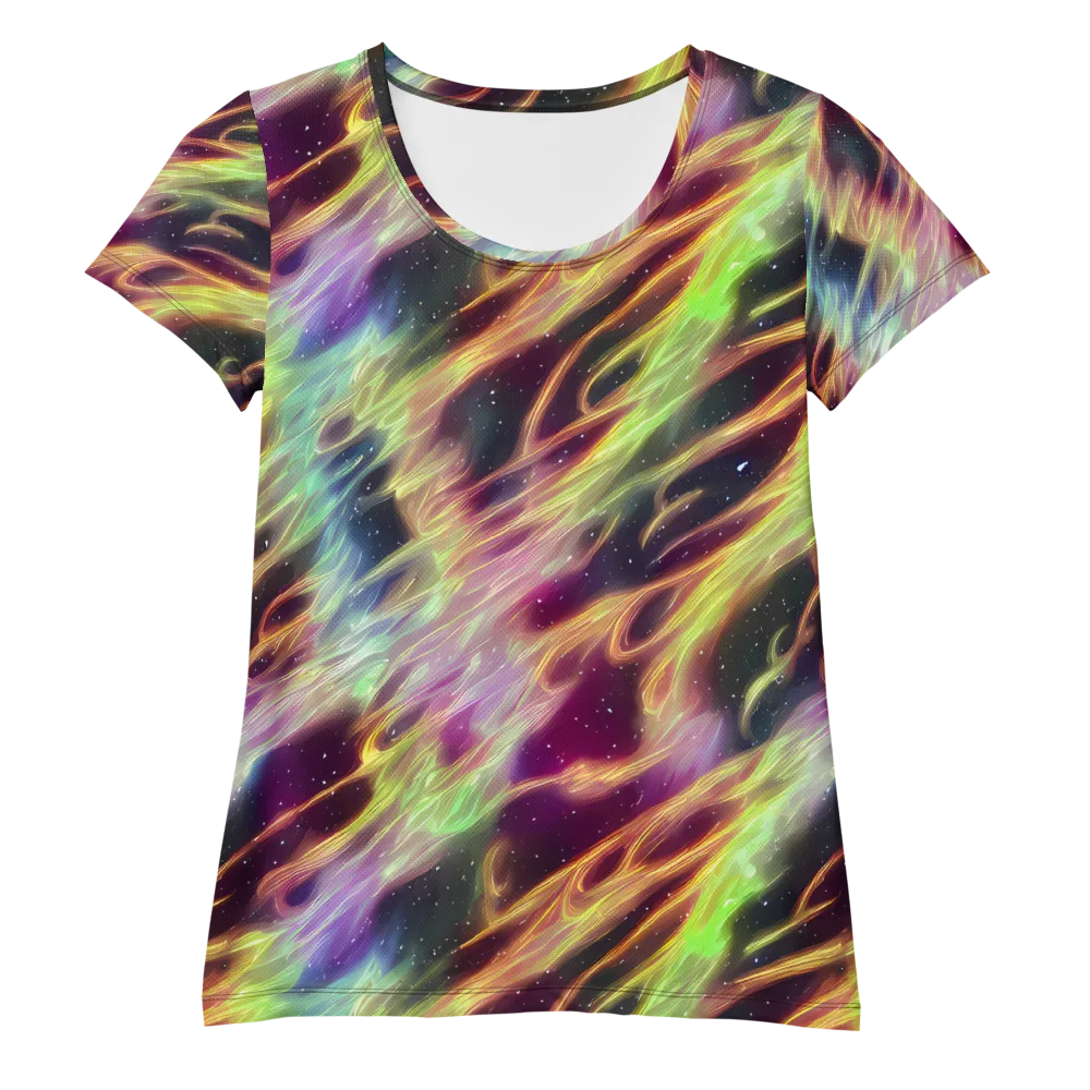 Supernova Silk on Women's Athletic T-Shirt — Front