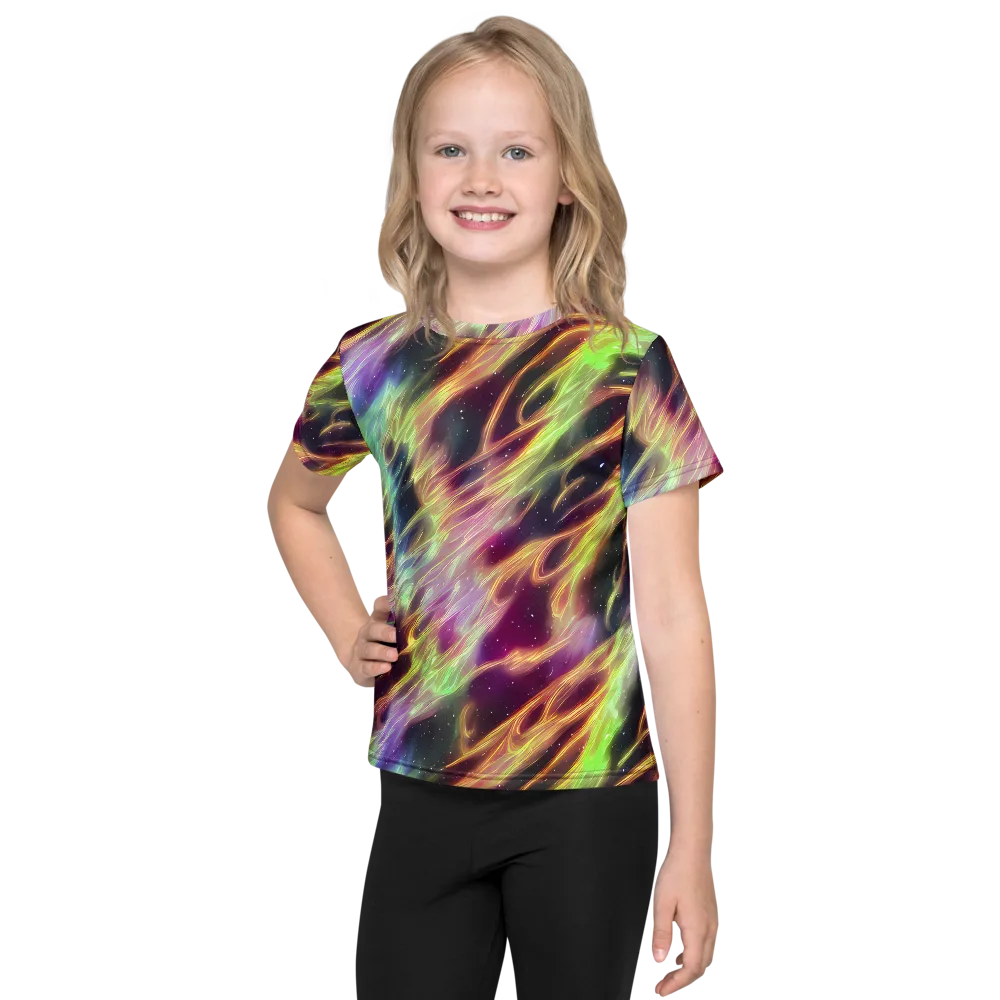 Supernova Silk on Kids Crew Neck T-Shirt — Front