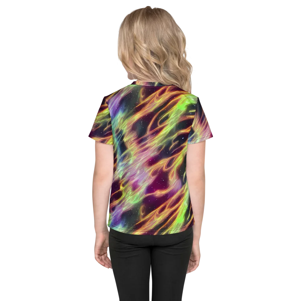 Supernova Silk on Kids Crew Neck T-Shirt — Back
