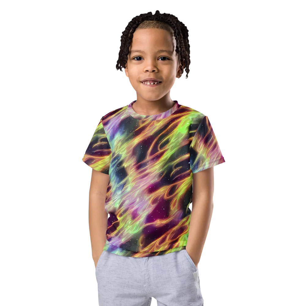 Supernova Silk on Kids Crew Neck T-Shirt — Front