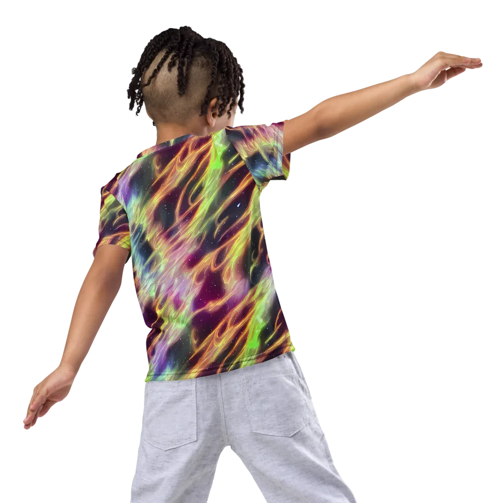 Supernova Silk on Kids Crew Neck T-Shirt — Back