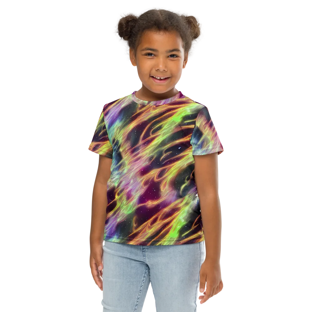 Supernova Silk on Kids Crew Neck T-Shirt — Front