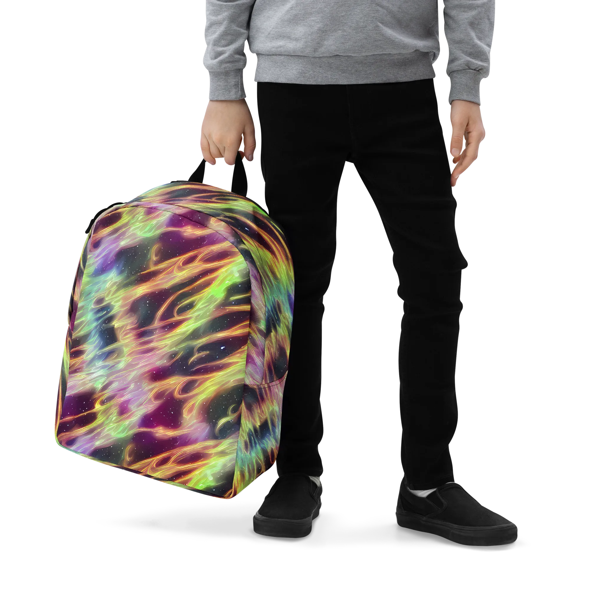 Supernova Silk on Minimalist Backpack — Zoomed-in