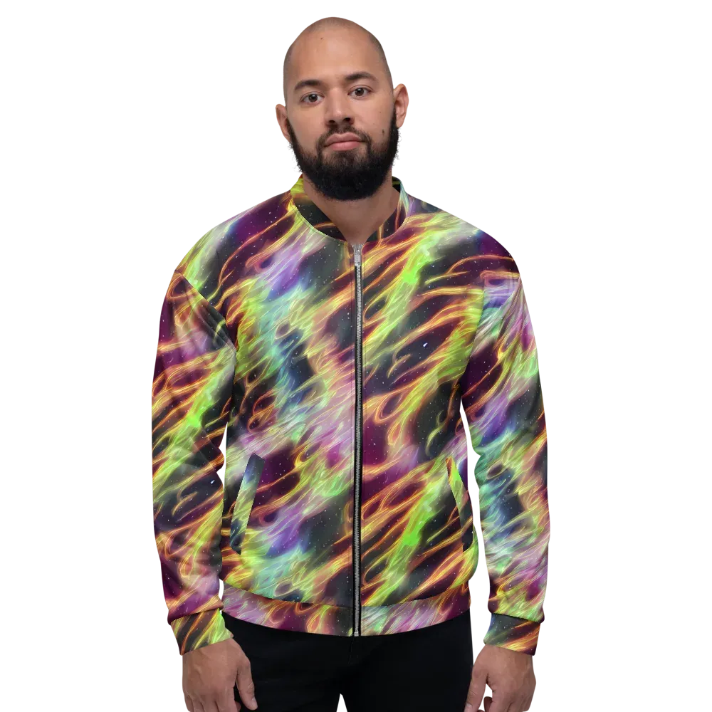 Supernova Silk on Bomber Jacket — Front