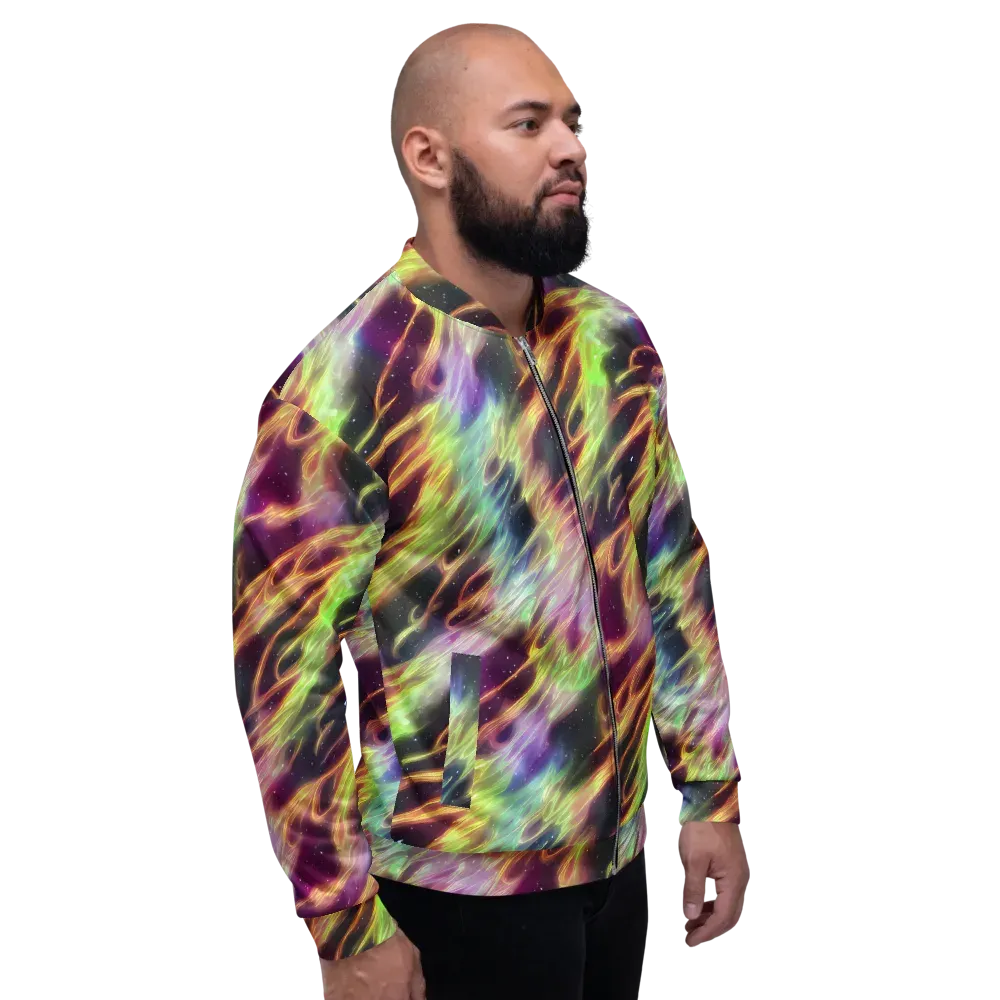 Supernova Silk on Bomber Jacket — Right