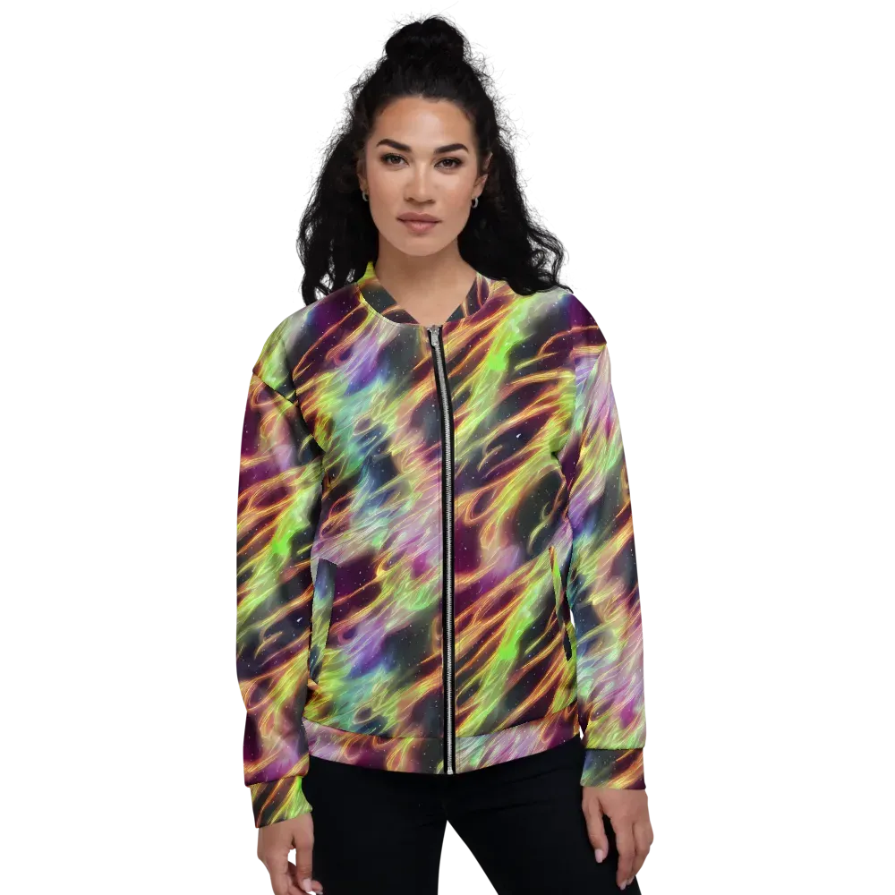 Supernova Silk on Bomber Jacket — Front
