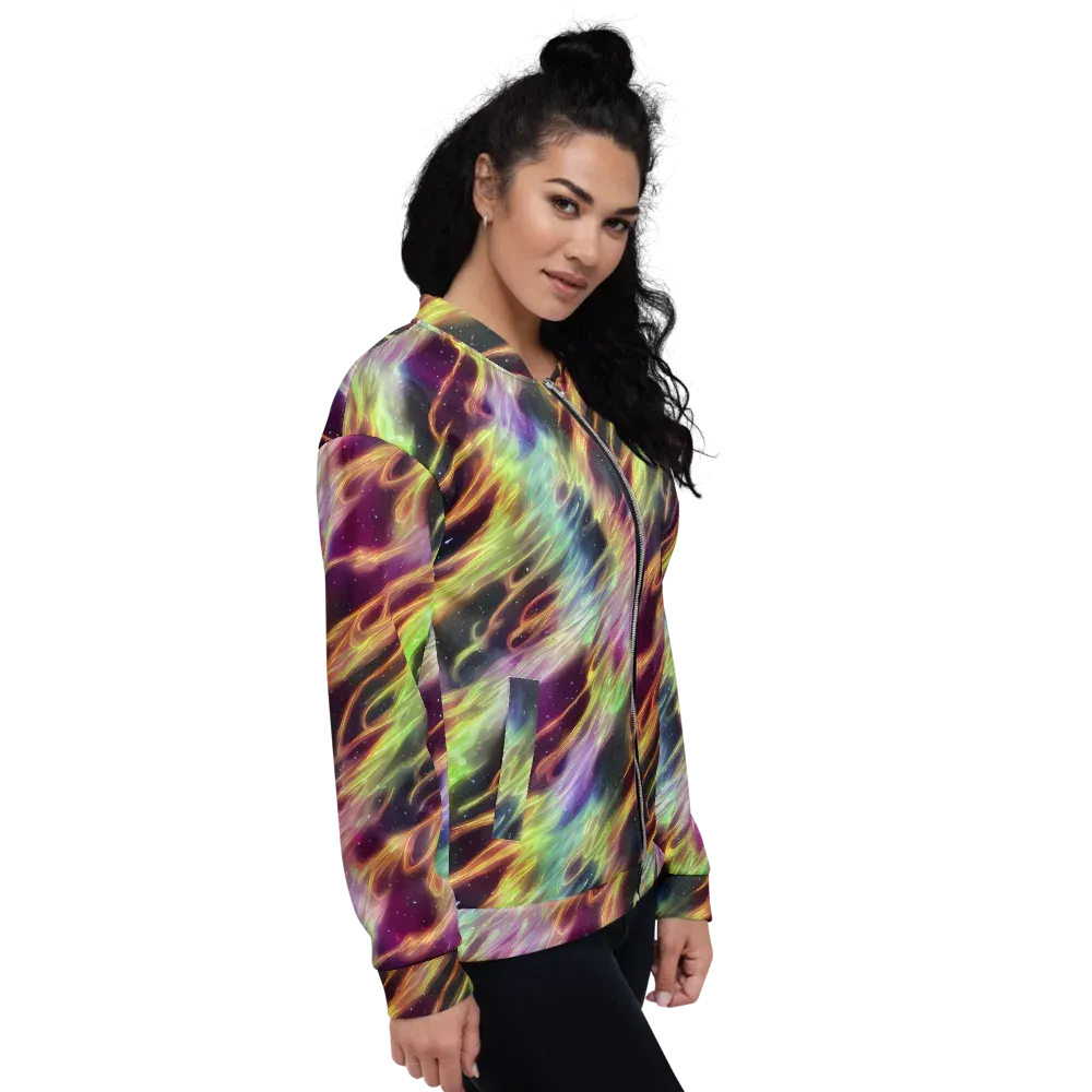 Supernova Silk on Bomber Jacket — Right