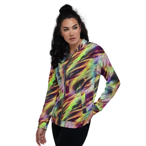Supernova Silk on a Bomber Jacket