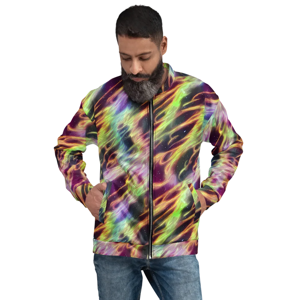 Supernova Silk on Bomber Jacket — Front