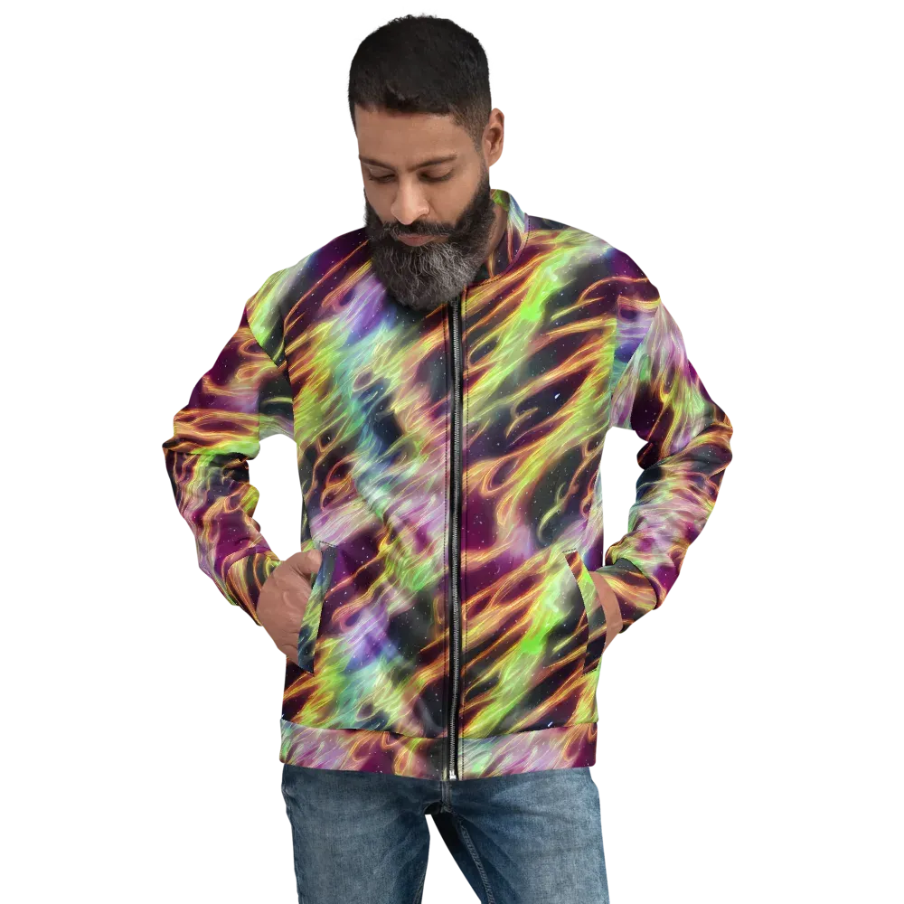 Supernova Silk on Bomber Jacket — Front