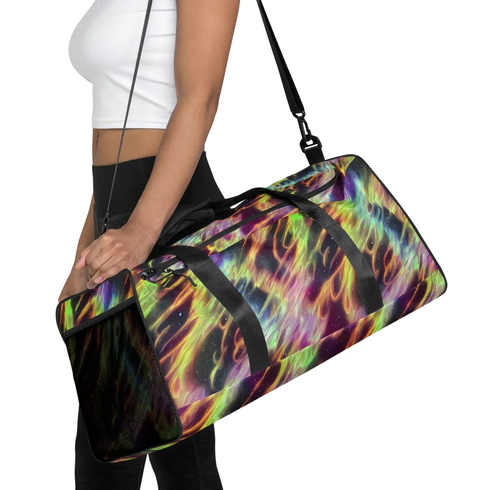 Supernova Silk on Duffle Bag — Front