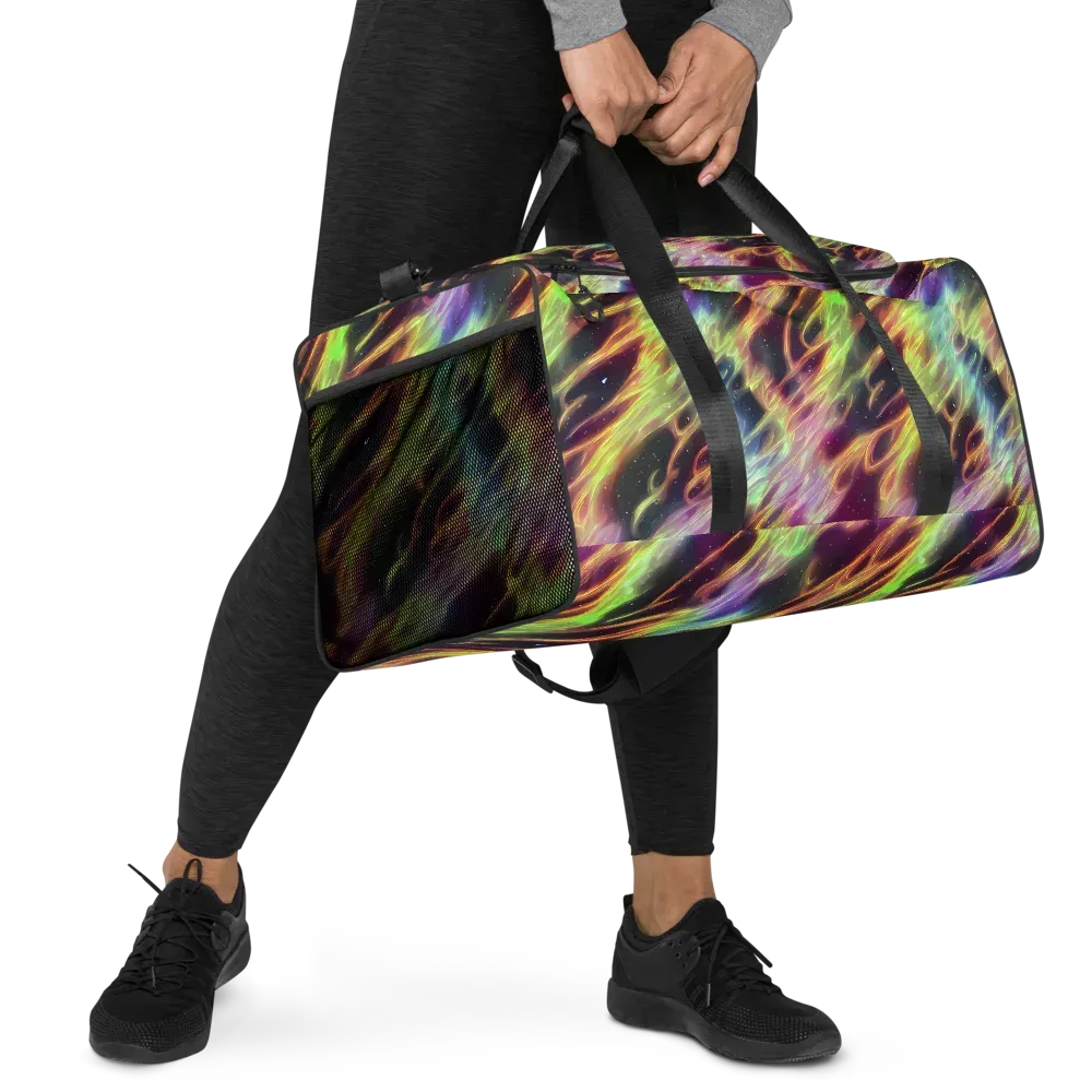 Supernova Silk on Duffle Bag — Right Front
