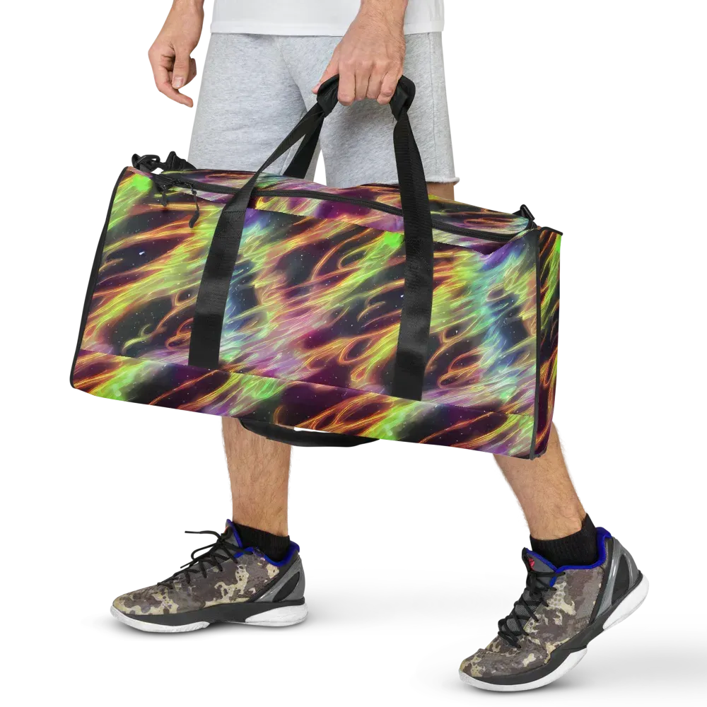 Supernova Silk on Duffle Bag — Front
