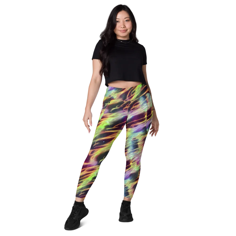 Supernova Silk on Leggings with Pockets — Front