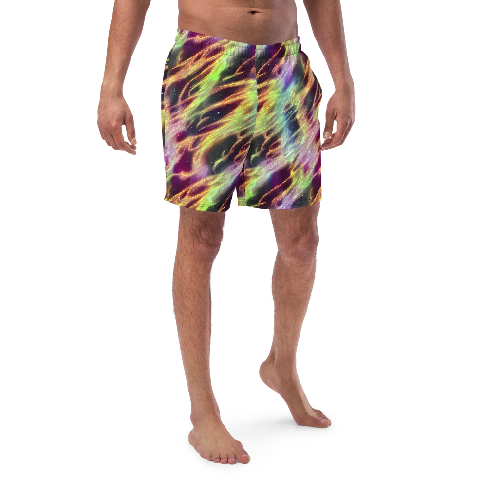 Supernova Silk on Swim Trunks — Front