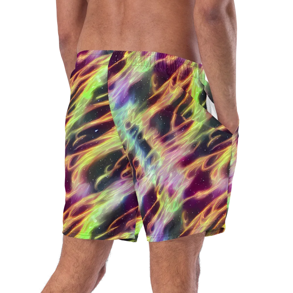 Supernova Silk on Swim Trunks — Right Back