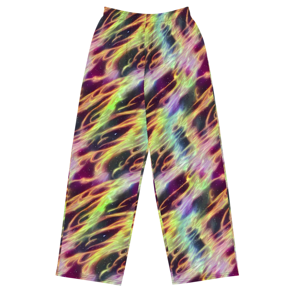 Supernova Silk on Wide-Leg Pants — Front