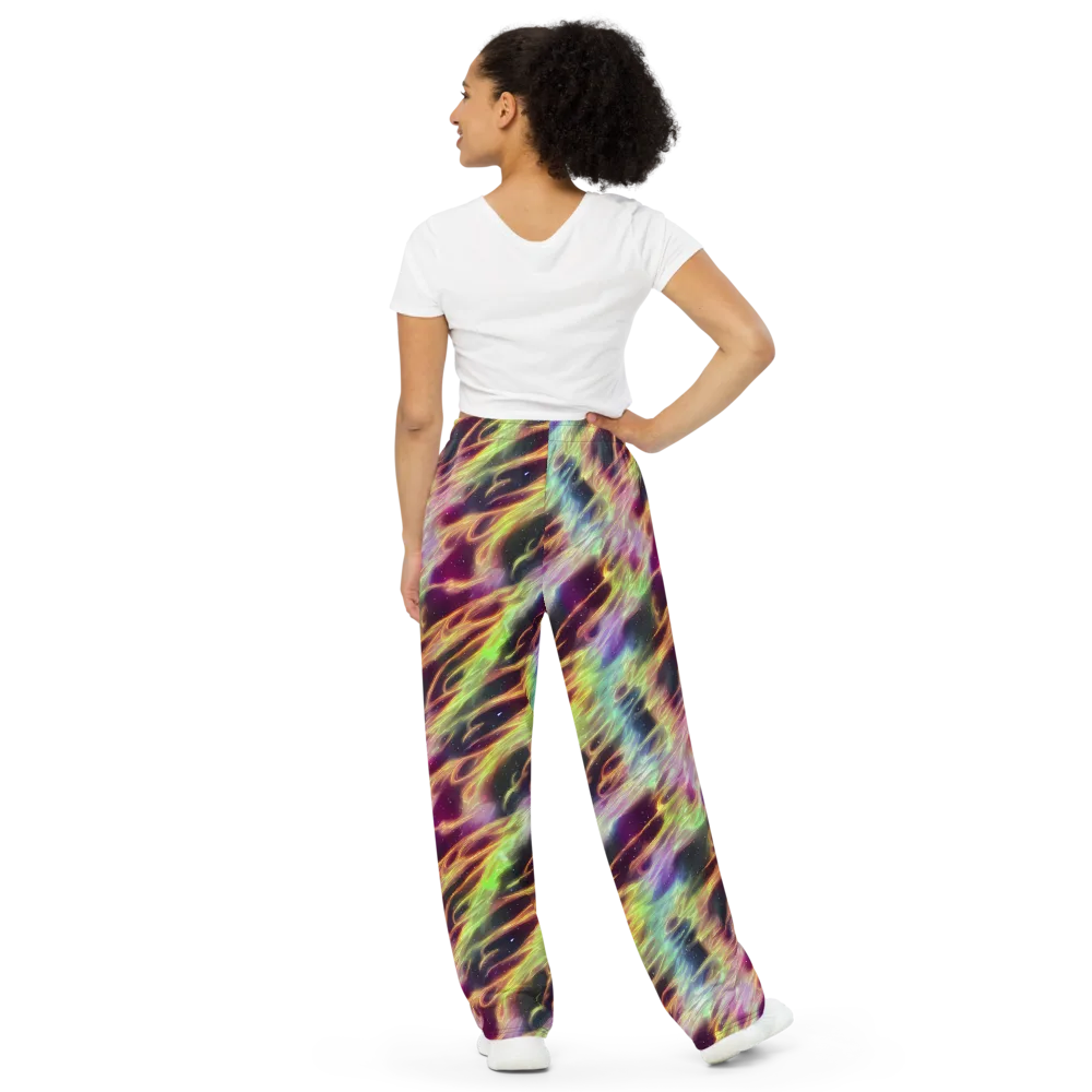 Supernova Silk on Wide-Leg Pants — Back