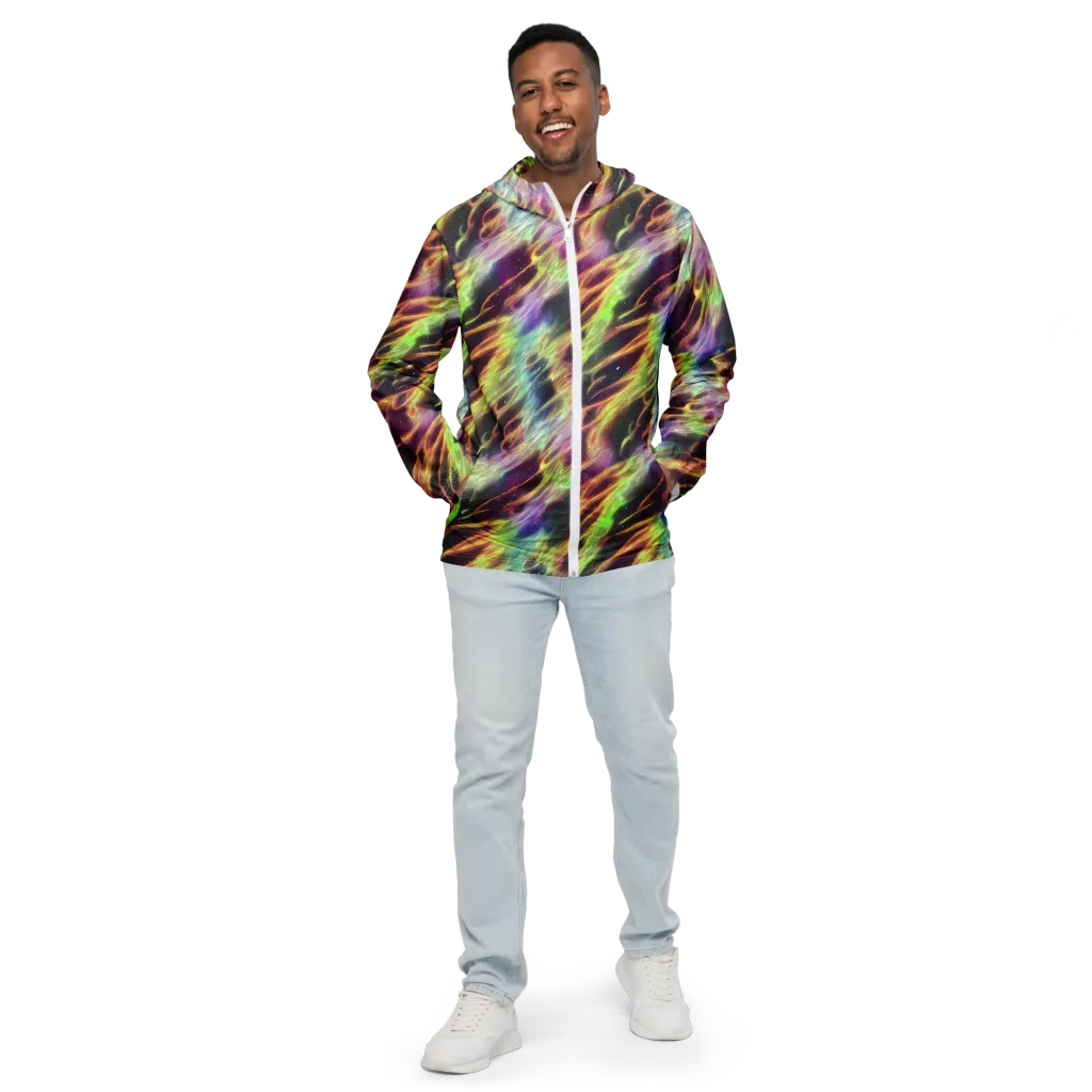Supernova Silk on Men's Windbreaker — Front
