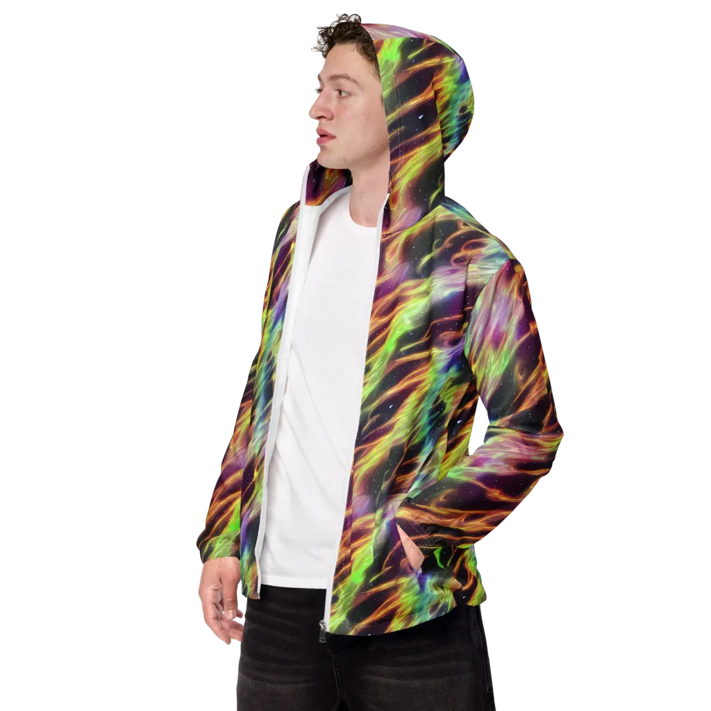 Supernova Silk on Men's Windbreaker — Left Front