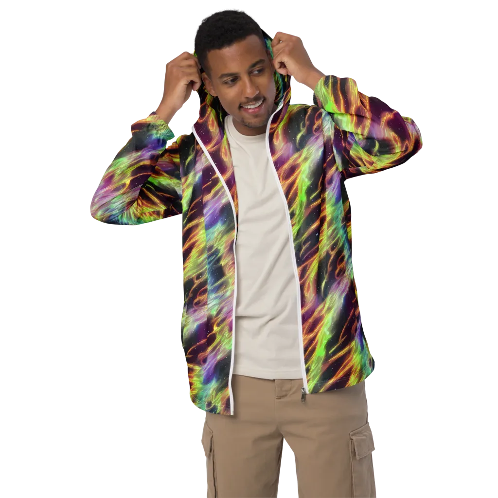 Supernova Silk on Men's Windbreaker — Front