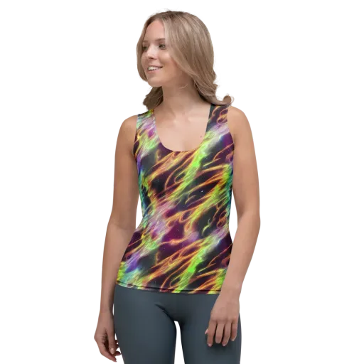 Supernova Silk on a Women's Tank Top