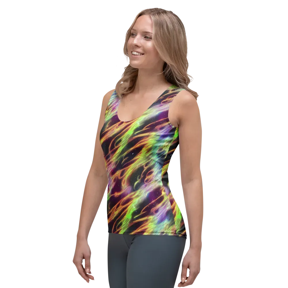 Supernova Silk on Women's Tank Top — Left Front