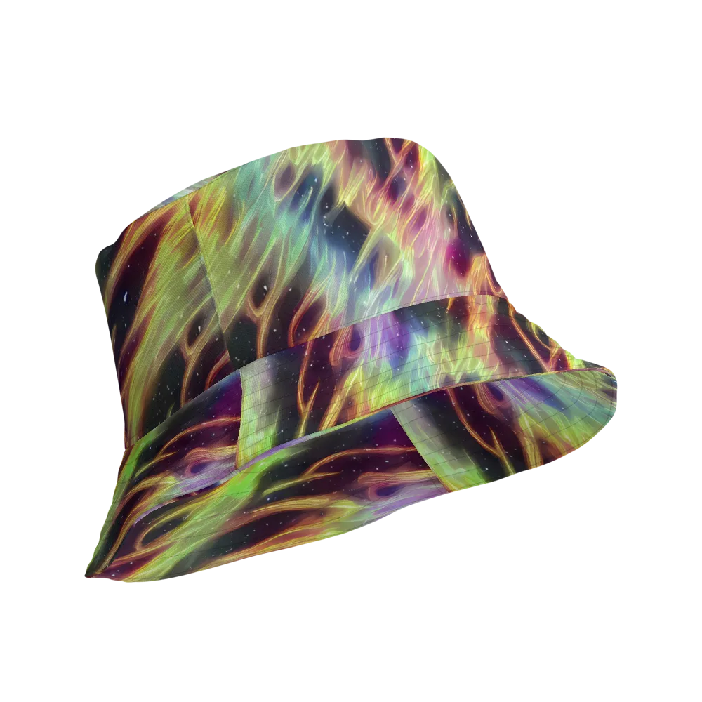 Supernova Silk on Reversible Bucket Hat — Product details Outside