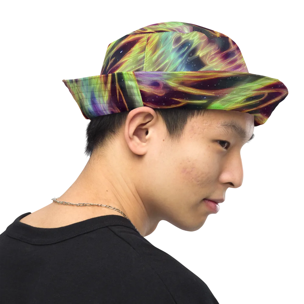 Supernova Silk on Reversible Bucket Hat — Right Outside