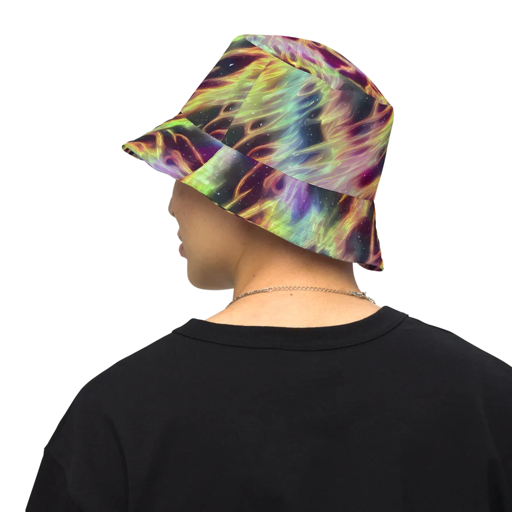Supernova Silk on Reversible Bucket Hat — Back Inside