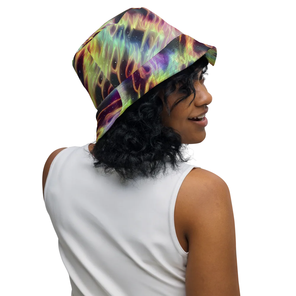 Supernova Silk on Reversible Bucket Hat — Right Outside