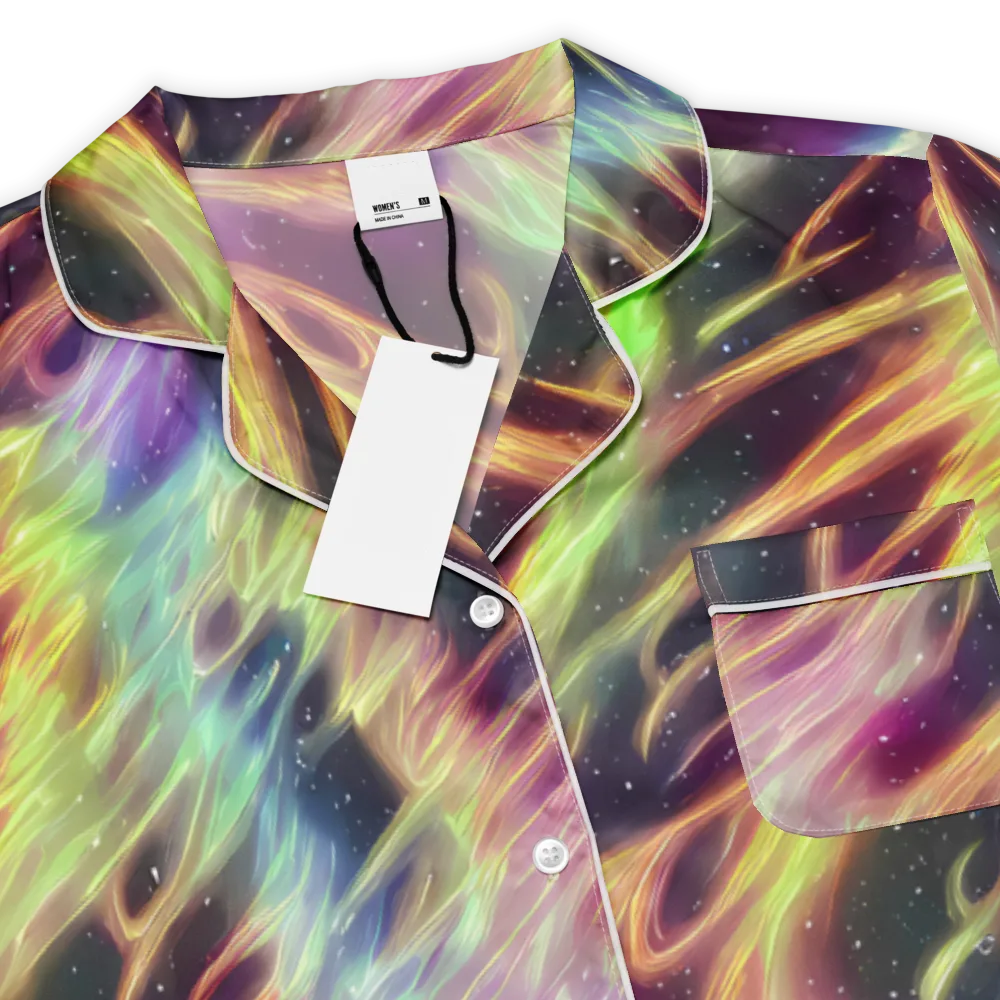 Supernova Silk on Women's Short Sleeve Pajama Top — Product details