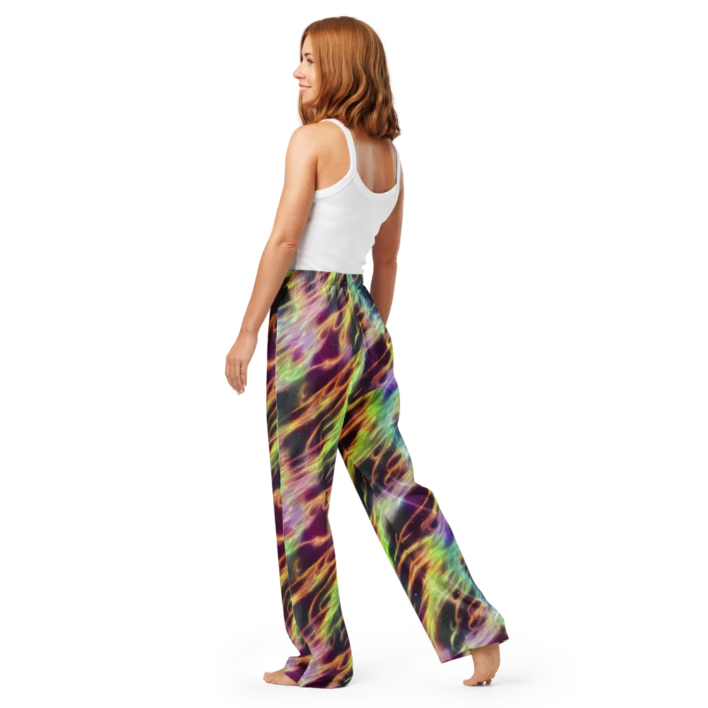 Supernova Silk on Women's Pajama Pants — Back