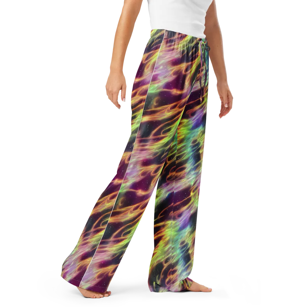 Supernova Silk on Women's Pajama Pants — Right Front