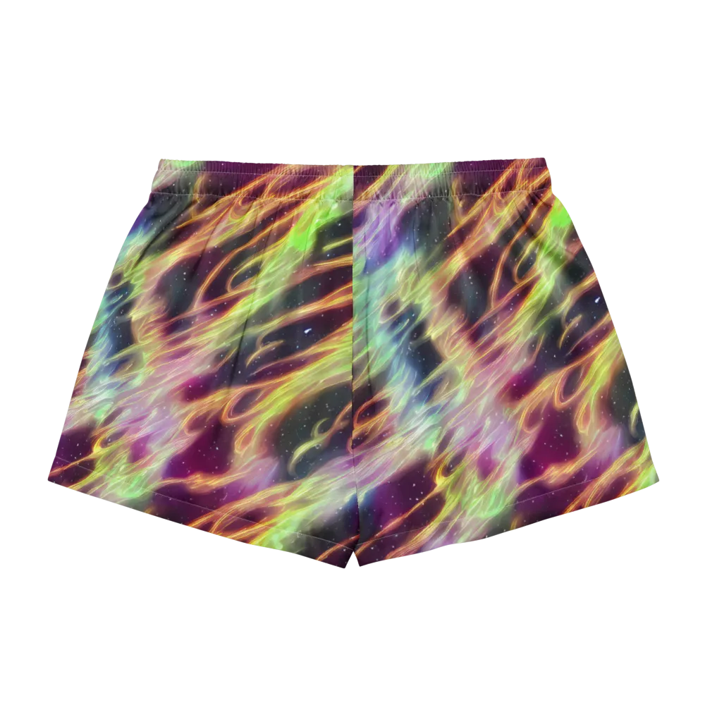 Supernova Silk on Women's Pajama Shorts — Back