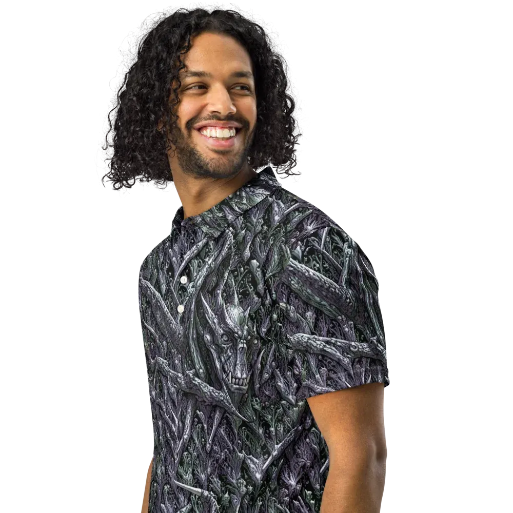 Thornbone Grove on Men's Slim Fit Polo Shirt — Left Front