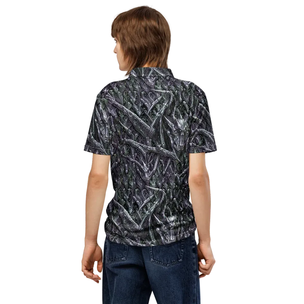 Thornbone Grove on Men's Slim Fit Polo Shirt — Back