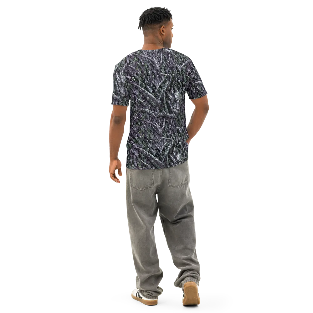 Thornbone Grove on Men's Cotton Crew Neck T-Shirt — Back