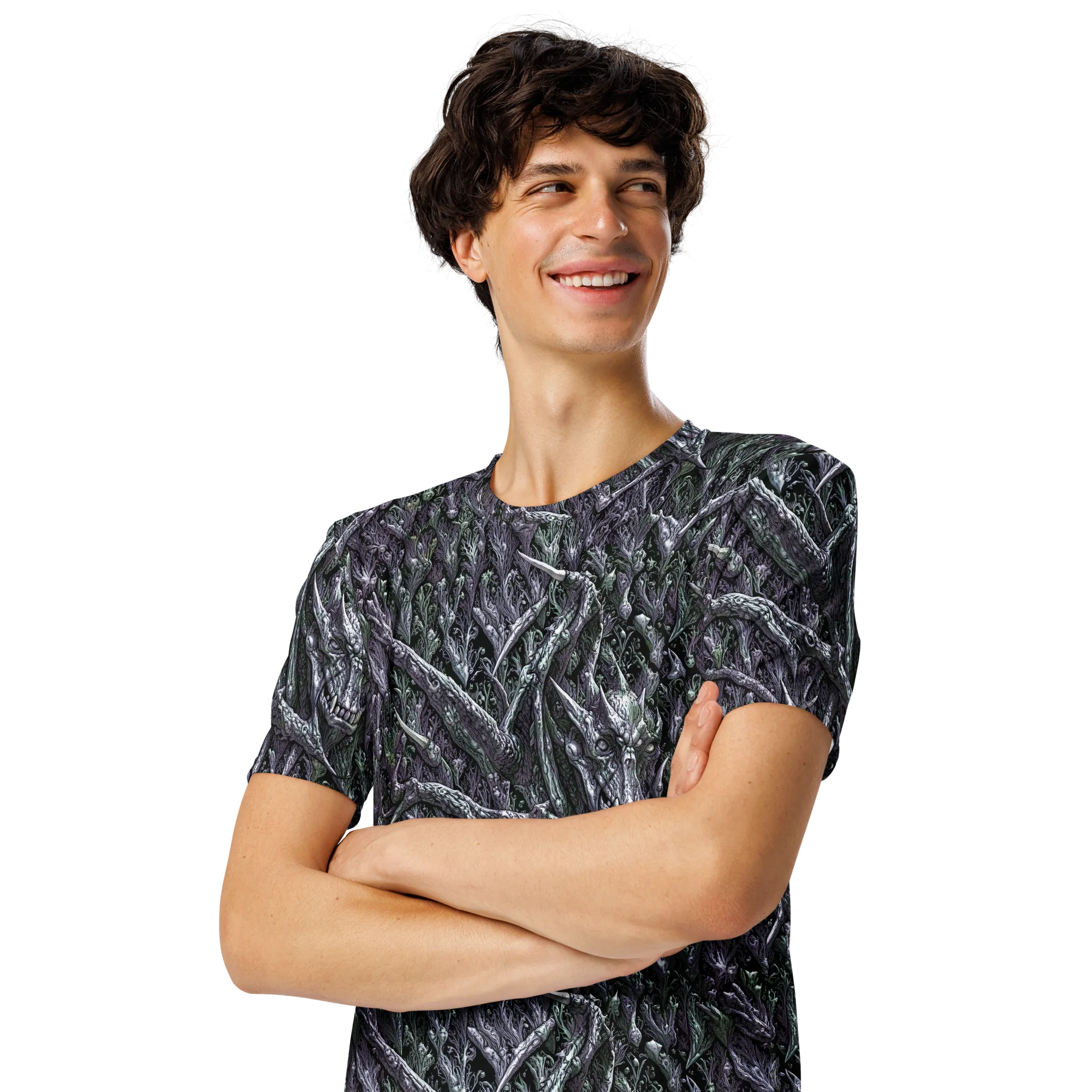 Thornbone Grove on Men's Crew Neck T-Shirt — Left Front
