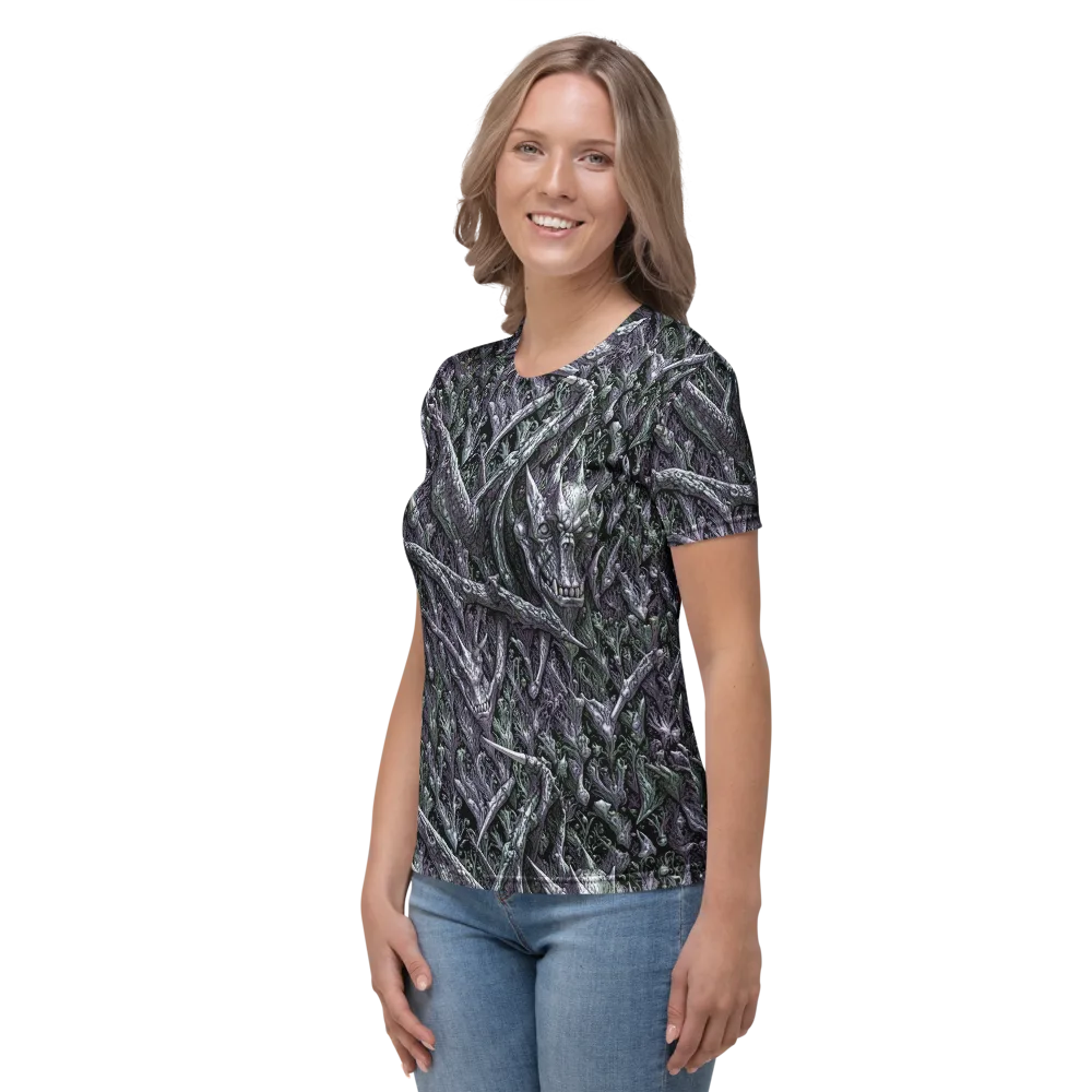 Thornbone Grove on Women's Crew Neck T-Shirt — Left