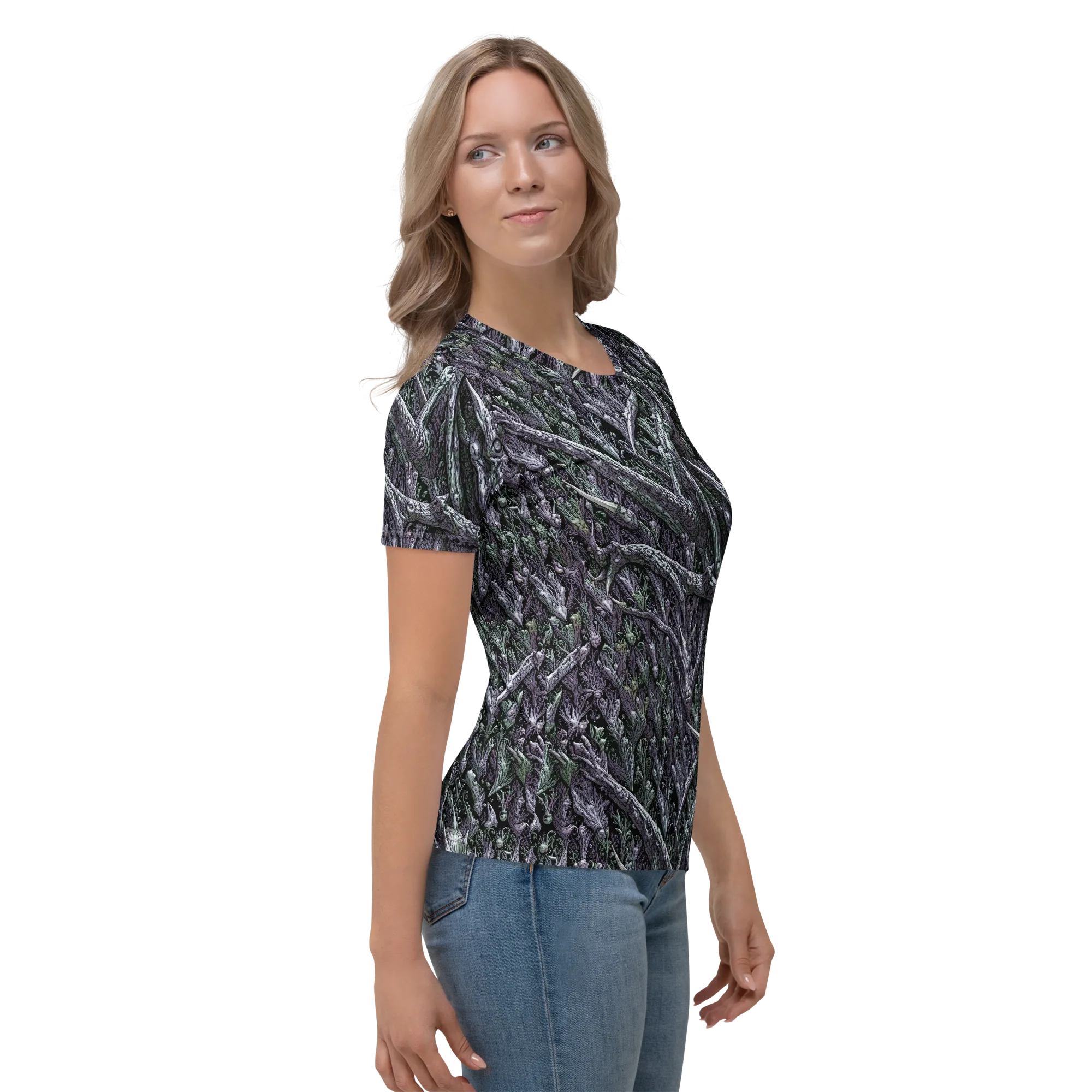 Thornbone Grove on Women's Crew Neck T-Shirt — Right