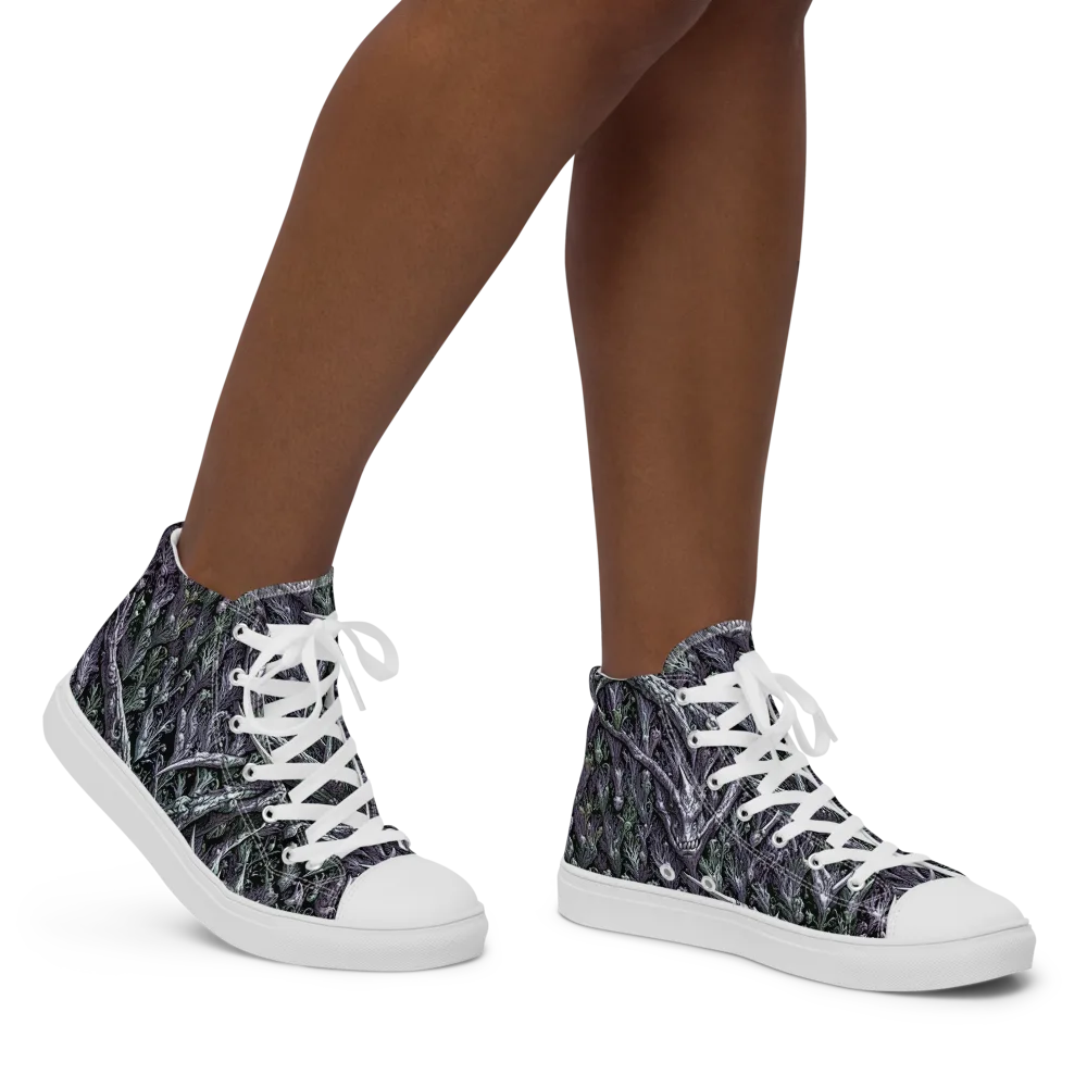Thornbone Grove on Women's High Top Canvas Shoes — Right