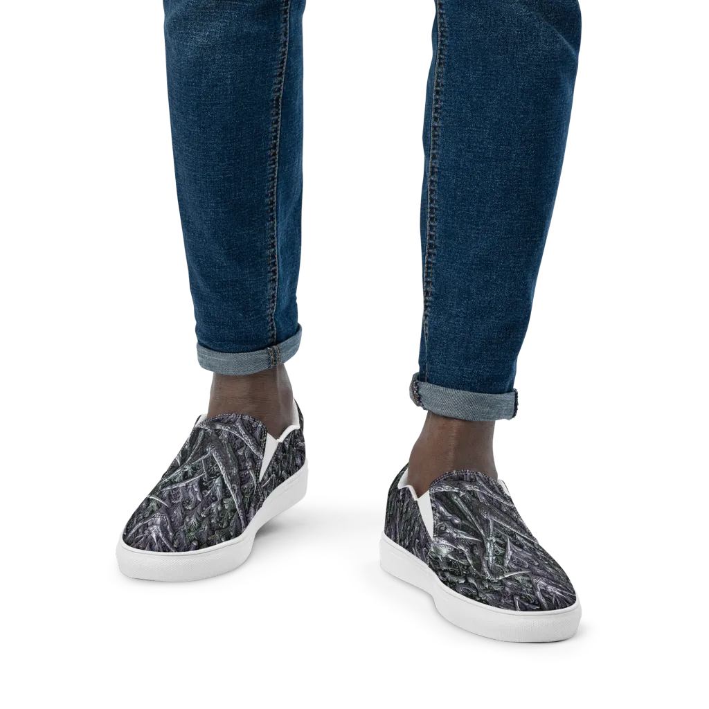 Thornbone Grove on Men's Slip-On Canvas Shoes — Front