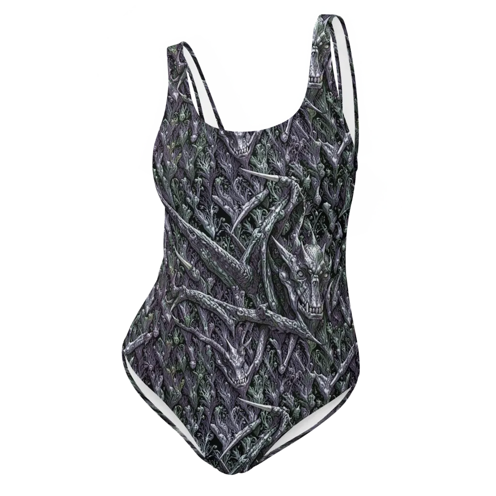 Thornbone Grove on One-Piece Swimsuit — Front