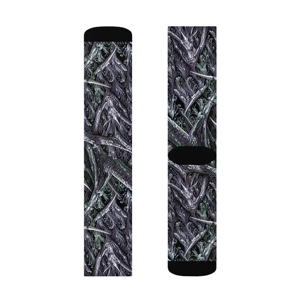 Thornbone Grove on Socks — Left Sock