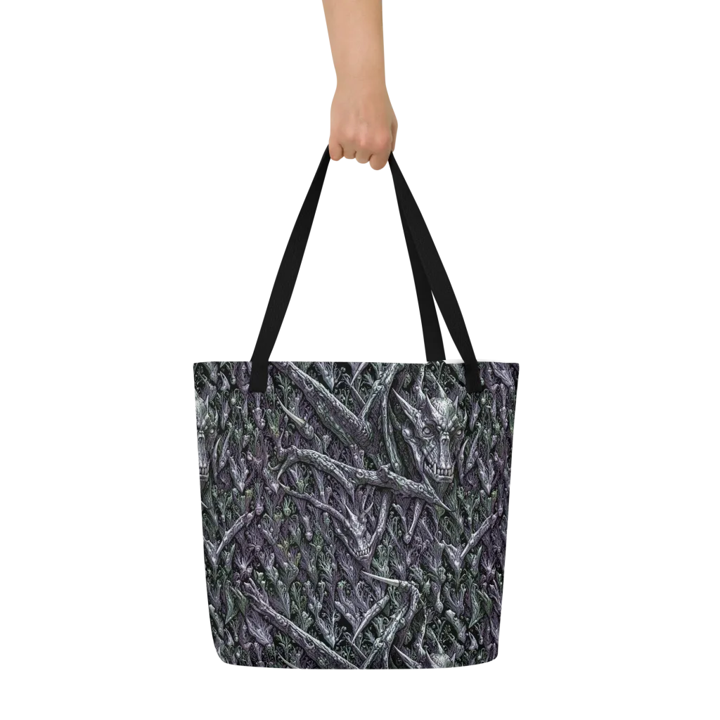 Thornbone Grove on Large Tote Bag W/ Pocket — Front